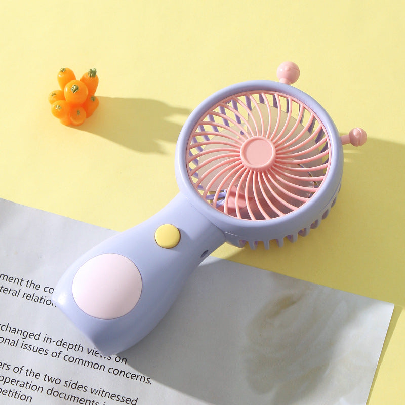 Damen Tragbarer Mini USB Ventilator mit Tier Löwen Design Brehn