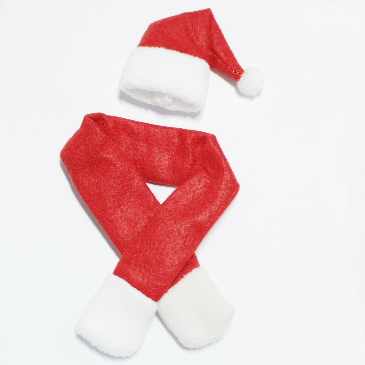 Weihnachtsmütze und Schal Set