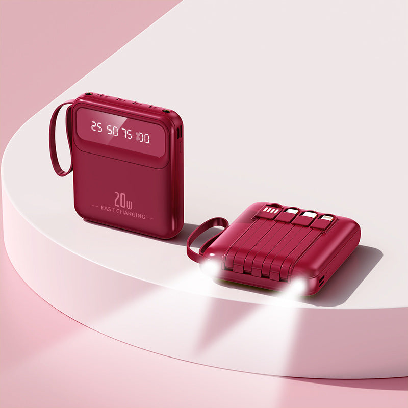 Tragbare Powerbank mit multifunktionaler Schnellladefähigkeit und digitaler Anzeige Brehn