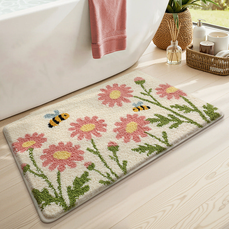 Blumenmusterte Badmatte Brehn