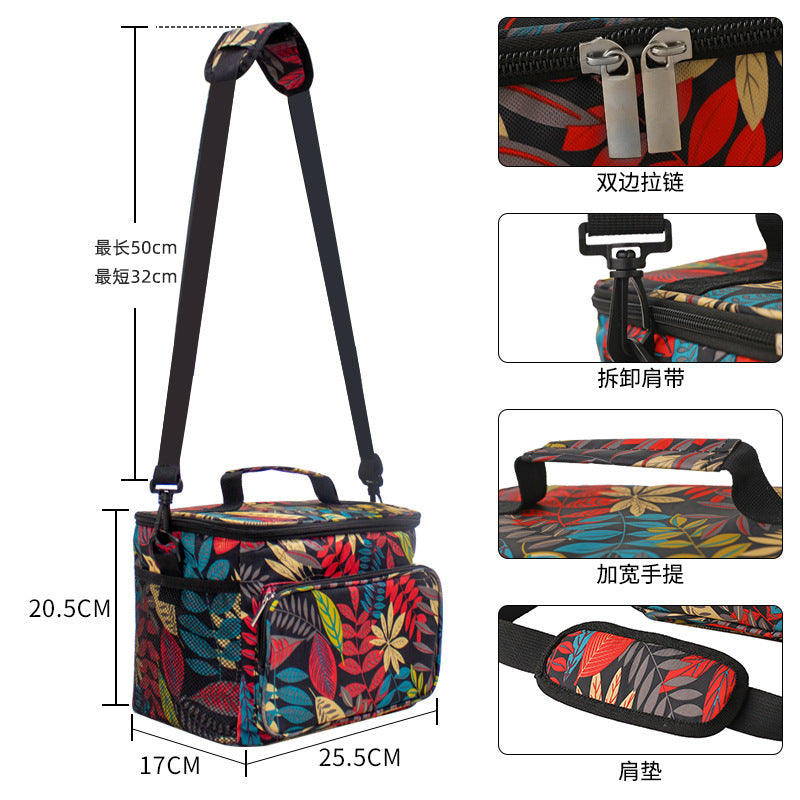 Damen Isolierte Kühltasche mit mehreren Fächern Brehn