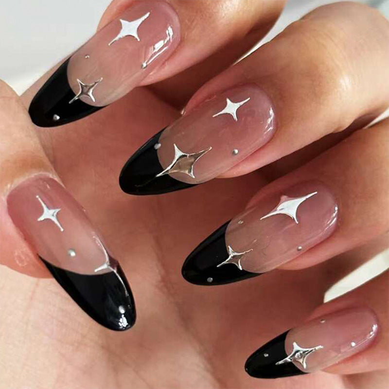 Elegante Stiletto Kunstnägel mit Glitzer-Akzenten Brehn