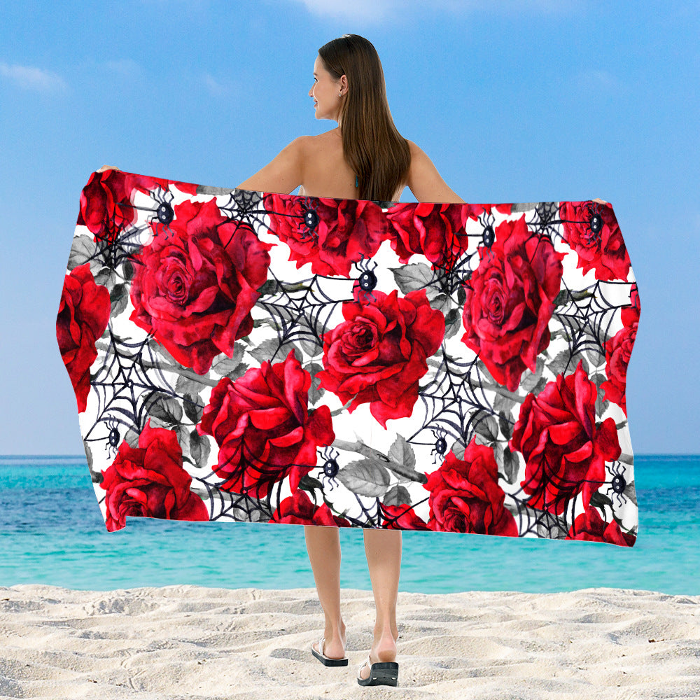 Strandtuch mit elegantem floralem Aquarelldesign Brehn