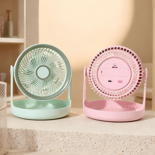 Damen Tischventilator mit neigbarem Kopf und leisen Betriebsmodus Brehn