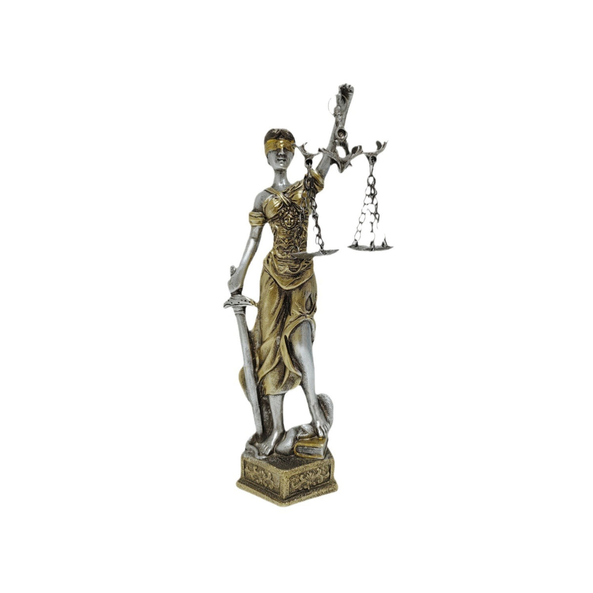 Elegante Statue der Justitia in kunstvollen Details Brehn
