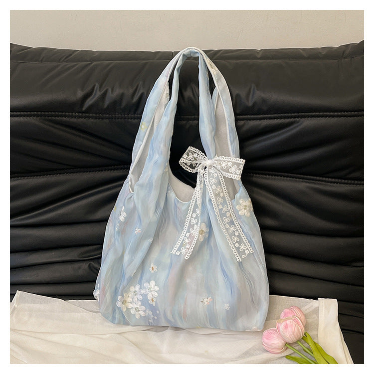 Elegante floral bedruckte Schulter Tote Bag Brehn