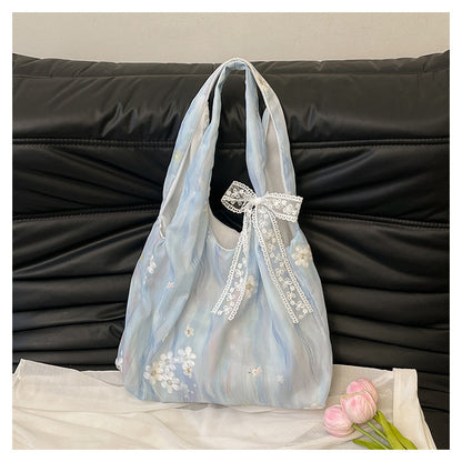 Elegante floral bedruckte Schulter Tote Bag Brehn