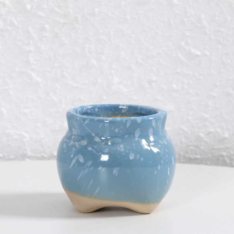 Zeitgenössische Kurvenkeramische Vase Brehn