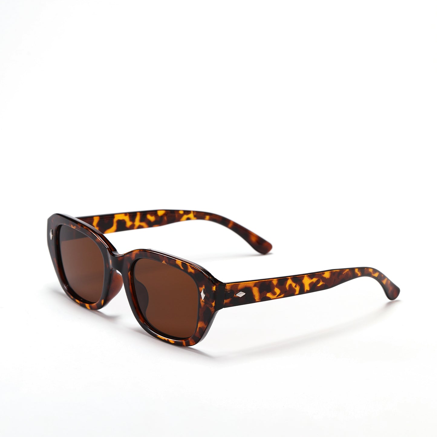 Damen stilvolle quadratische Sonnenbrille mit hochwertigem Schildpatt-Rahmen Brehn