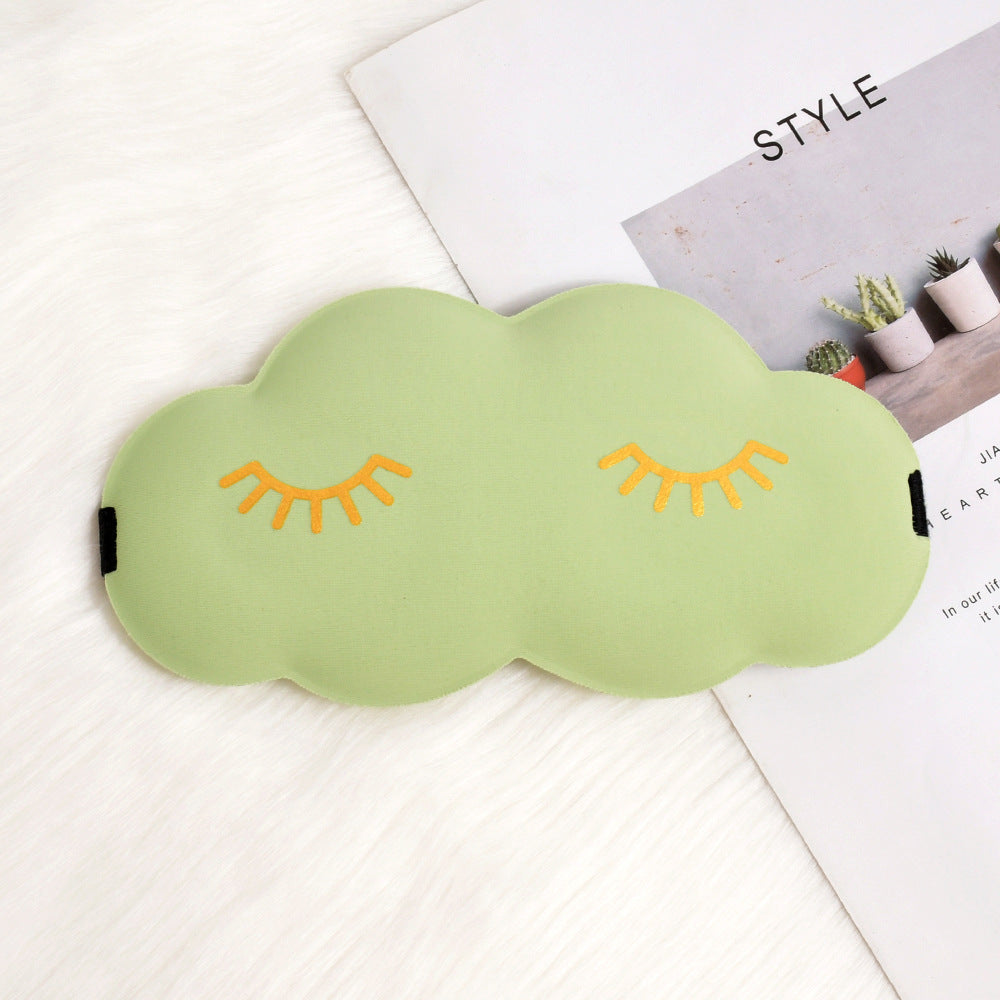 Damen nan niedliche Wolken Schlafmaske aus Memory-Schaum mit ergonomischer Polsterung und verstellbarem Elastikband Brehn
