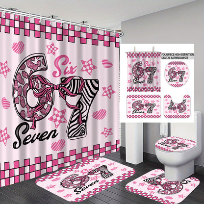 Buntes Dessert-Themen Badezimmer Set Brehn