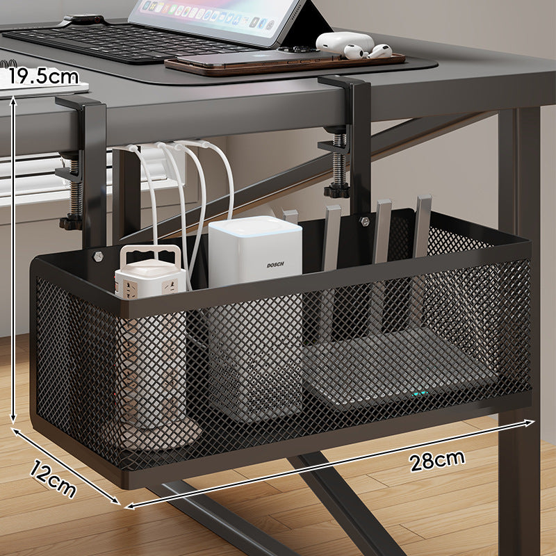 Unter-Tisch Klemmen-Mesh-Kabel- und Stromleistenorganizerkorb
