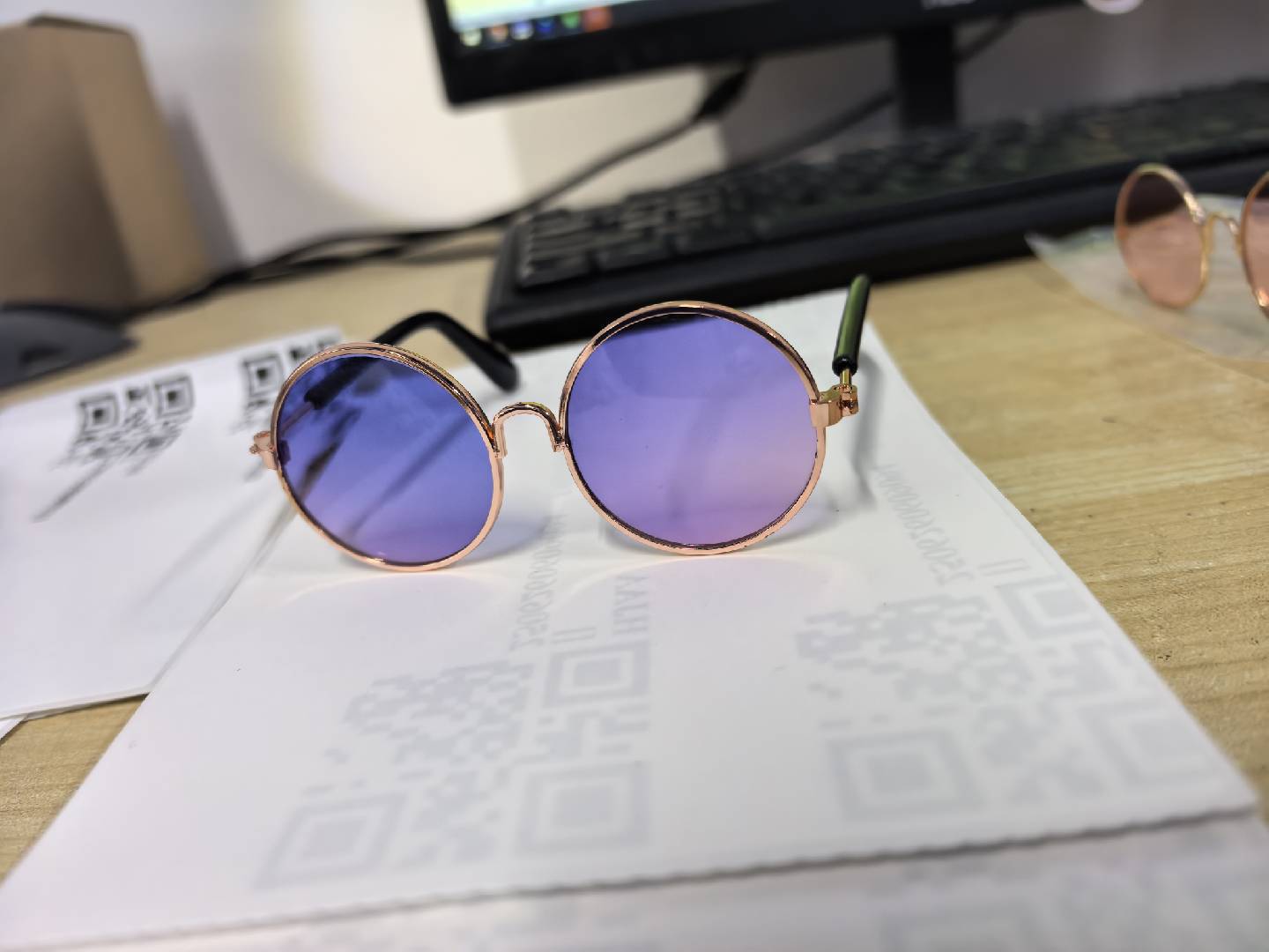 Damen modische runde Brille Brehn