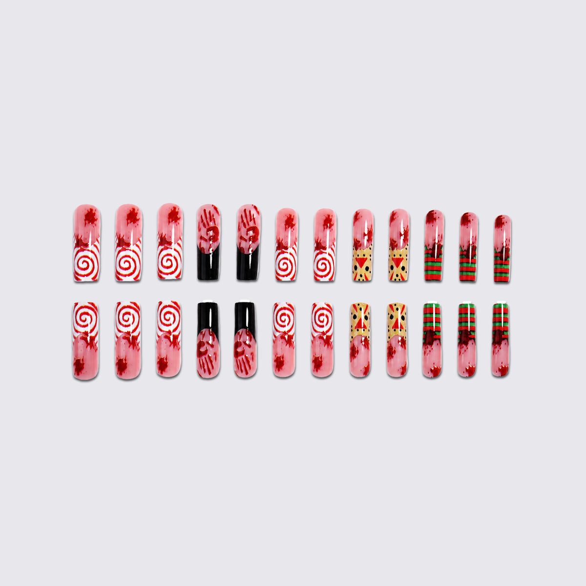Kreatives Kunstnagelset mit gruseligen Halloween-Motiv Brehn