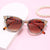 Damen Katzenaugen Sonnenbrille mit funkelnden Kristallverzierungen Brehn