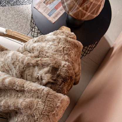 Damen luxuriöse Kuscheldecke mit samtiger Textur Brehn