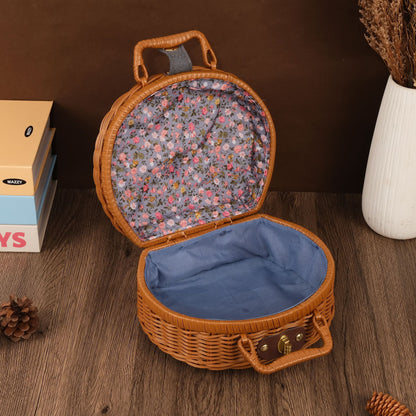 Blumeninspirierten Geflochtener Korb Brehn