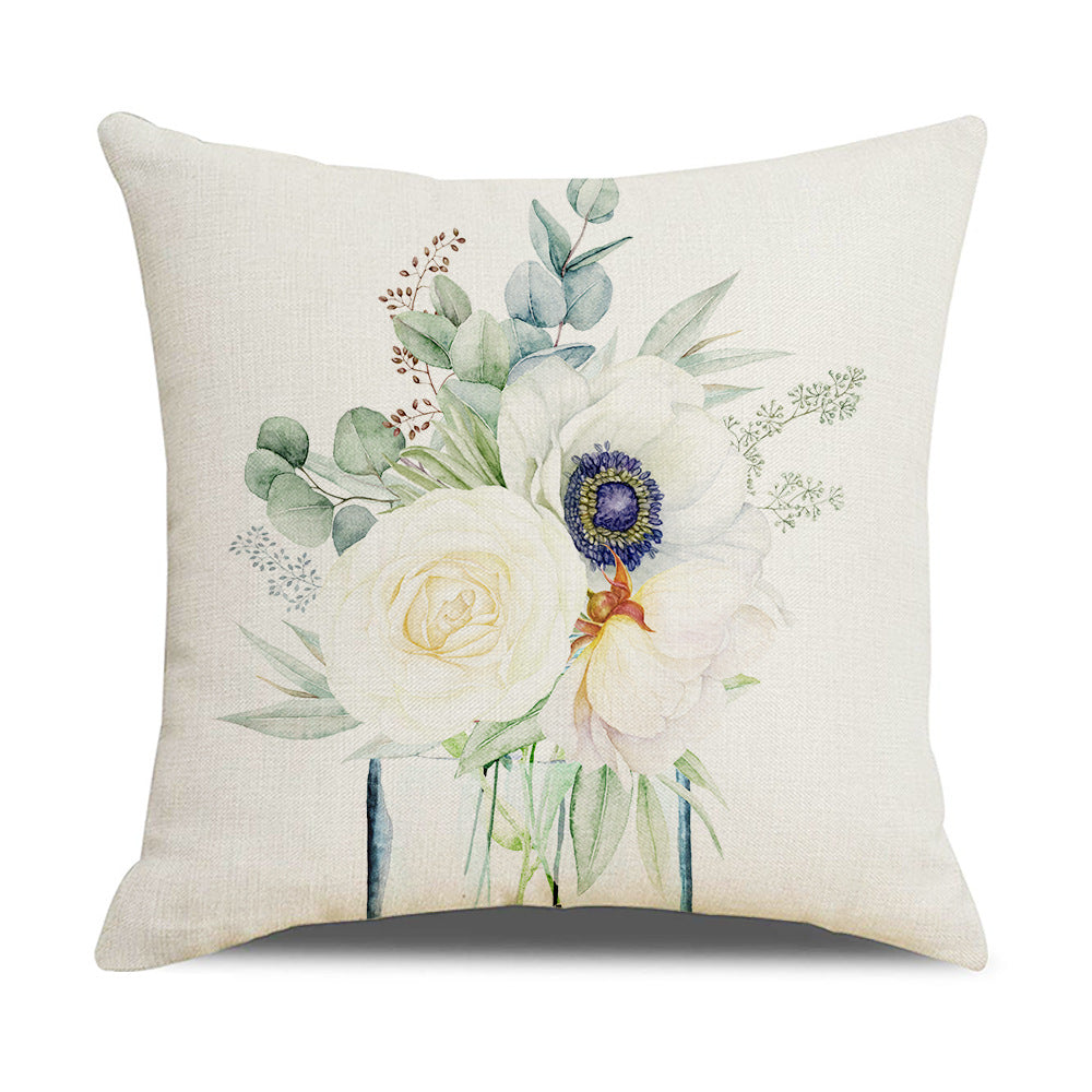 Damen Elegante Kissenhülle mit floralen Motiven Brehn