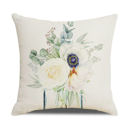 Damen Elegante Kissenhülle mit floralen Motiven Brehn