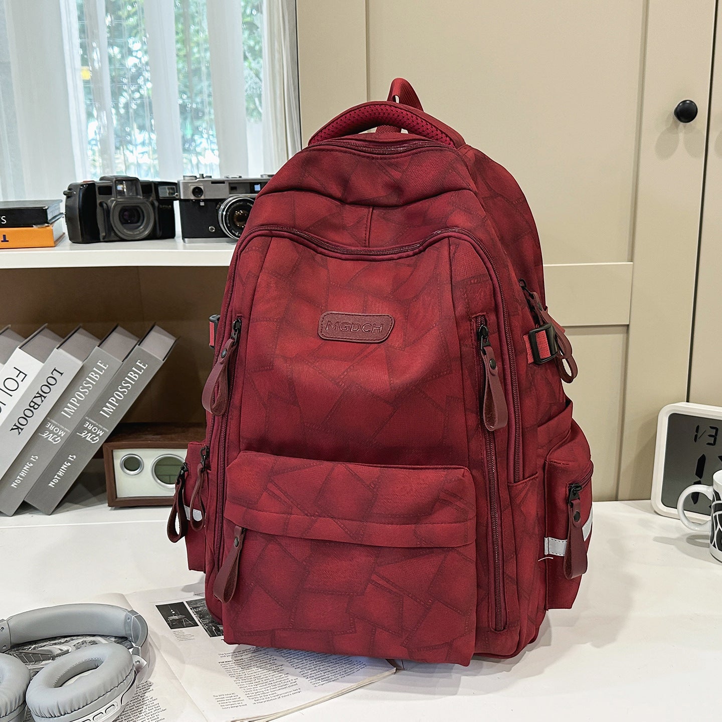 Multi-Funktionaler Texturierter Schulrucksack