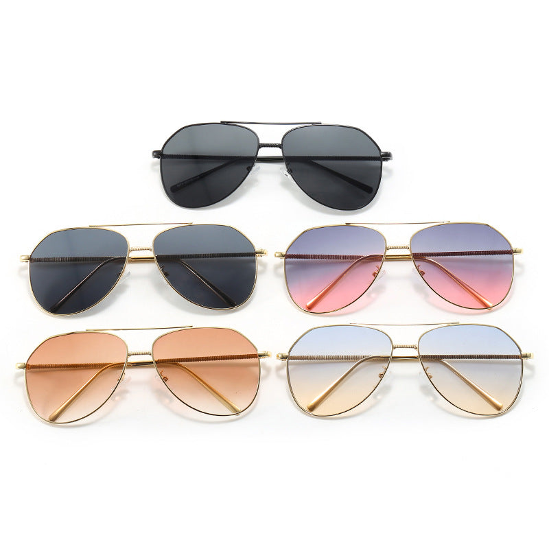 Damen trendige Aviator Sonnenbrille mit dezentem Farbverlauf Brehn