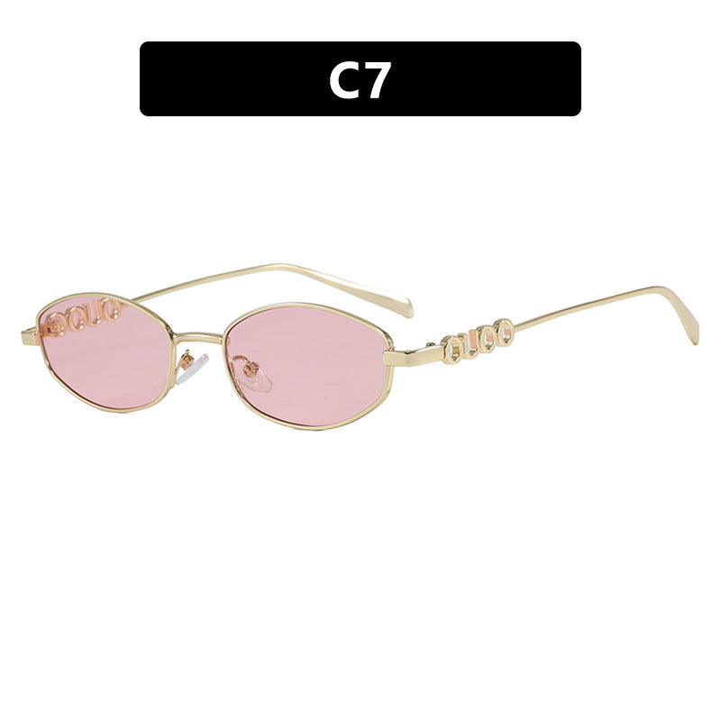 Damen modische Sonnenbrille mit elegantem Edelstahlrahmen und UV-Schutz Brehn