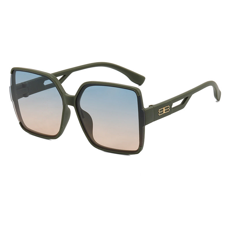 Damen Oversized Sonnenbrille mit markantem eckigem Design Brehn