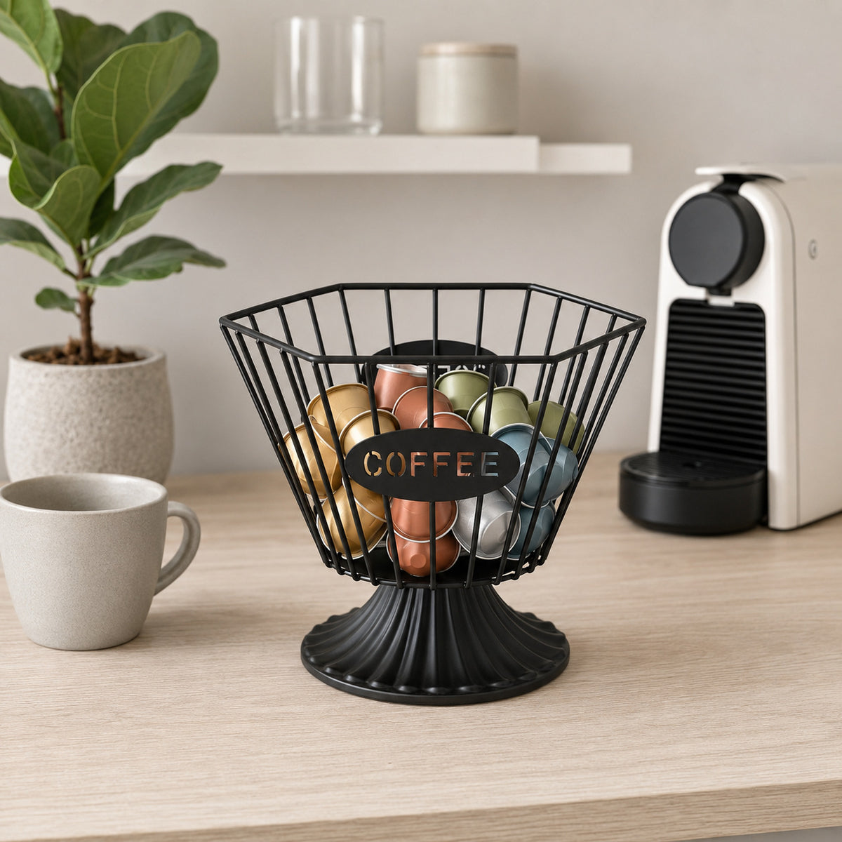 Dekorativer Kaffeetassenhalter