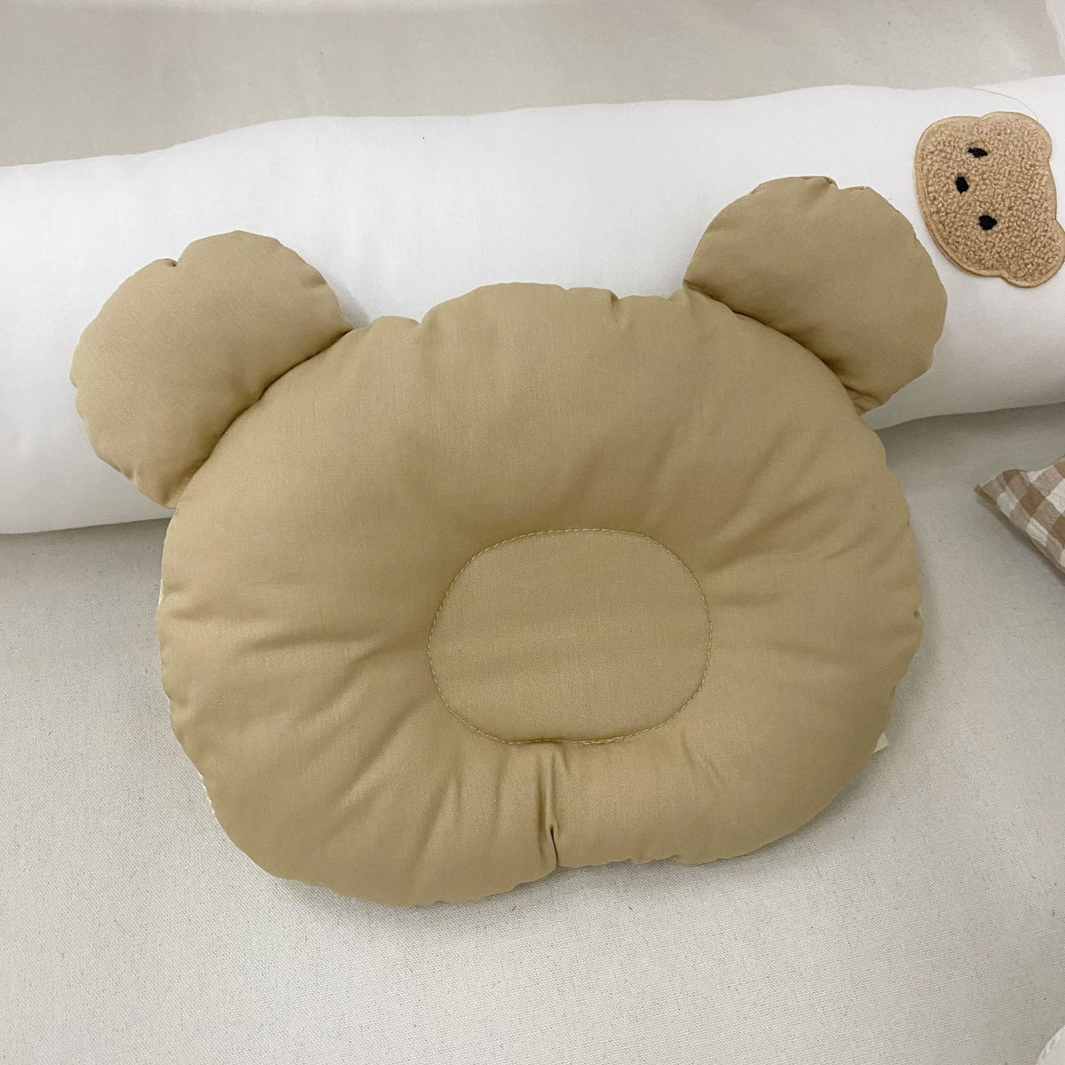 Infant Ergonomisches Kopfstützkissen mit Bärenohren