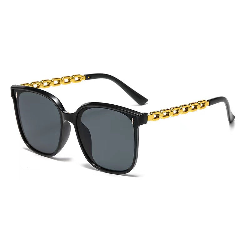 Damen Modische Sonnenbrille mit edlem Kettenrahmen Brehn