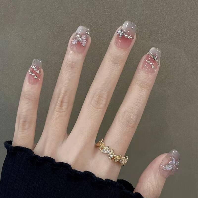 Dekorative Acryl Press-On Nagelkunst Brehn