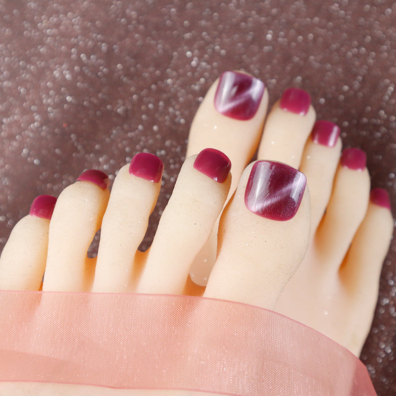 Premium Gel Press-On Zehennagel Set Brehn