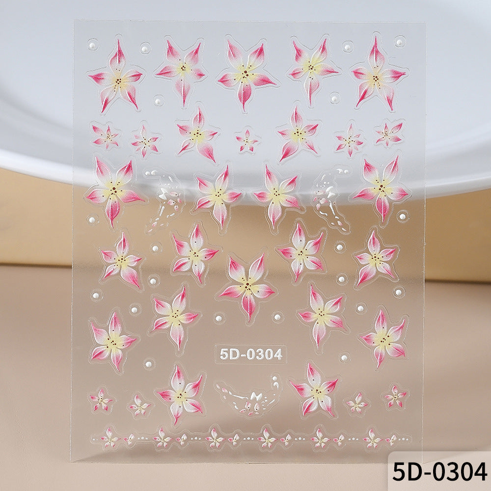 Floral Nail Art Decal Set
