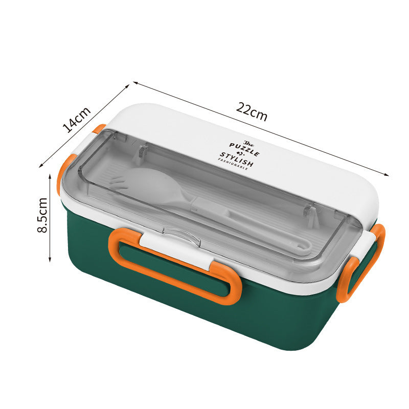 Mehrfach-Compartments Lunch Box mit integriertem Besteckset