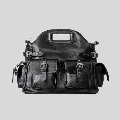 Mehrfach-Taschen Leder Handtasche