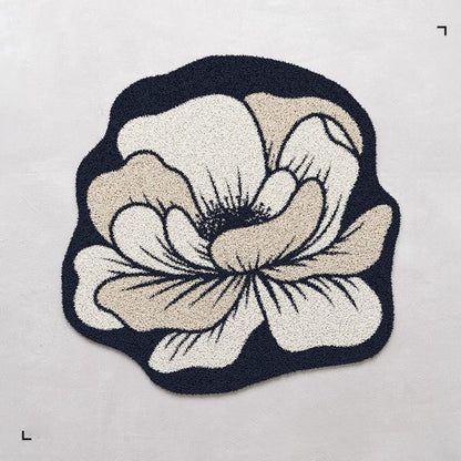 Blumenförmiger Teppich 1789754099