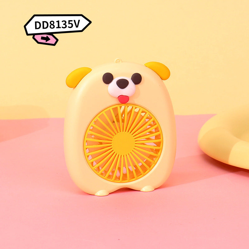 Damen Tragbarer Mini Handventilator im süßen Schweinchen-Design Brehn