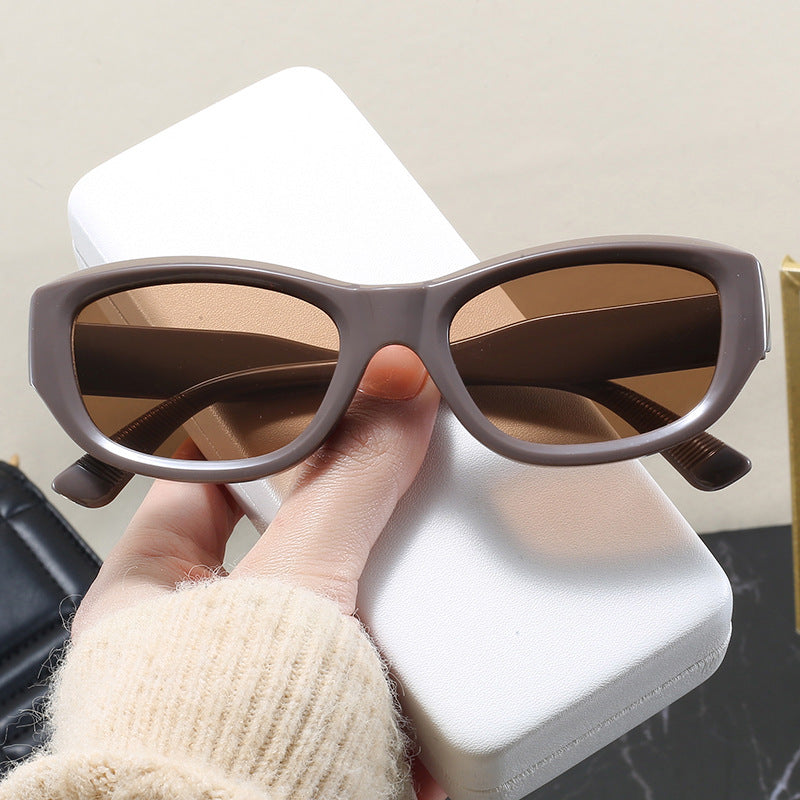 Damen modische Cat-Eye Sonnenbrille mit flexiblem Rahmen und UV-Schutz Brehn