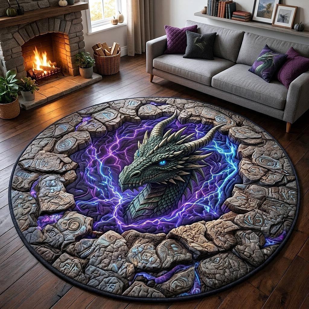 Künstlerischer Drachen-Themen-Teppich