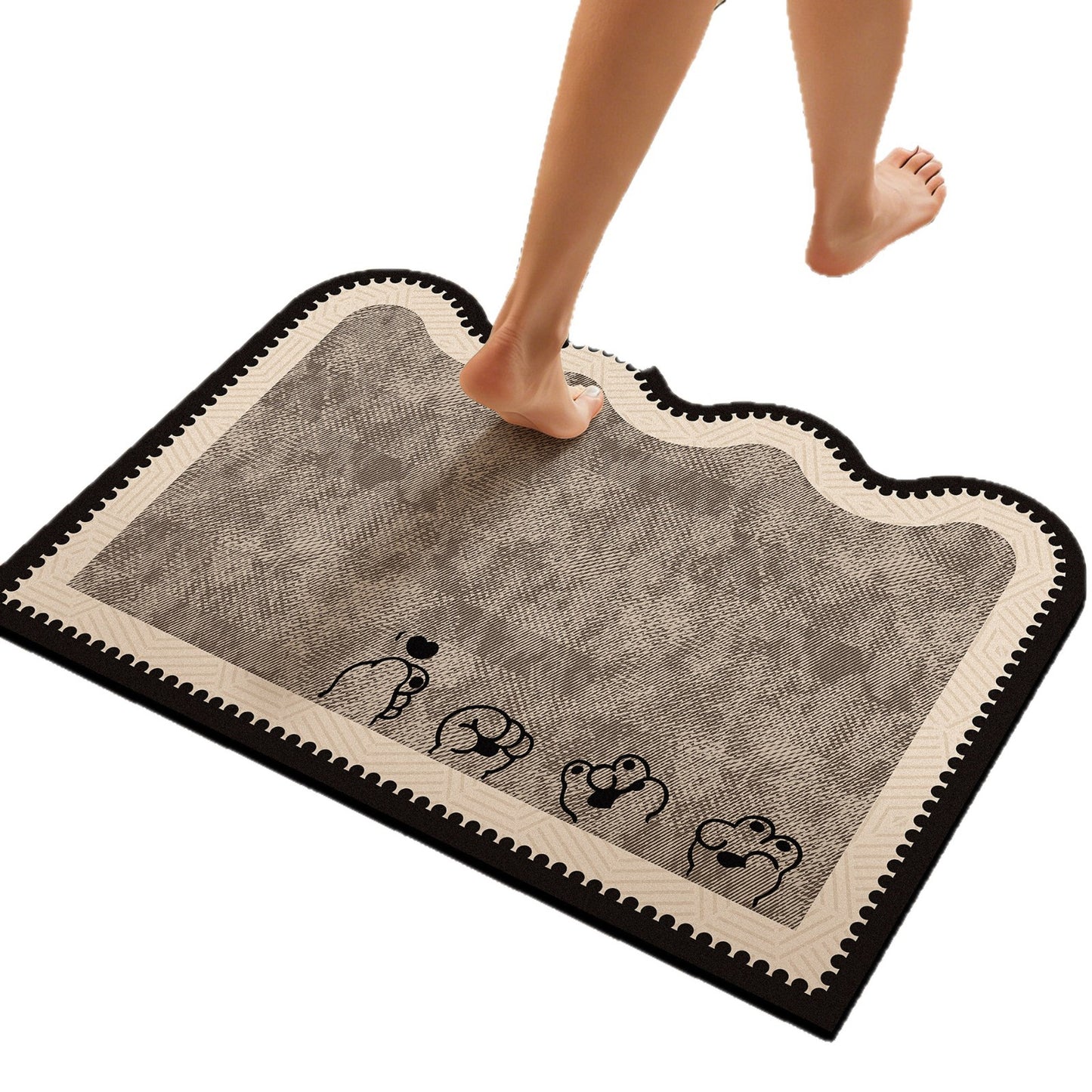 Weicher Memory-Schaum-Badematte Brehn
