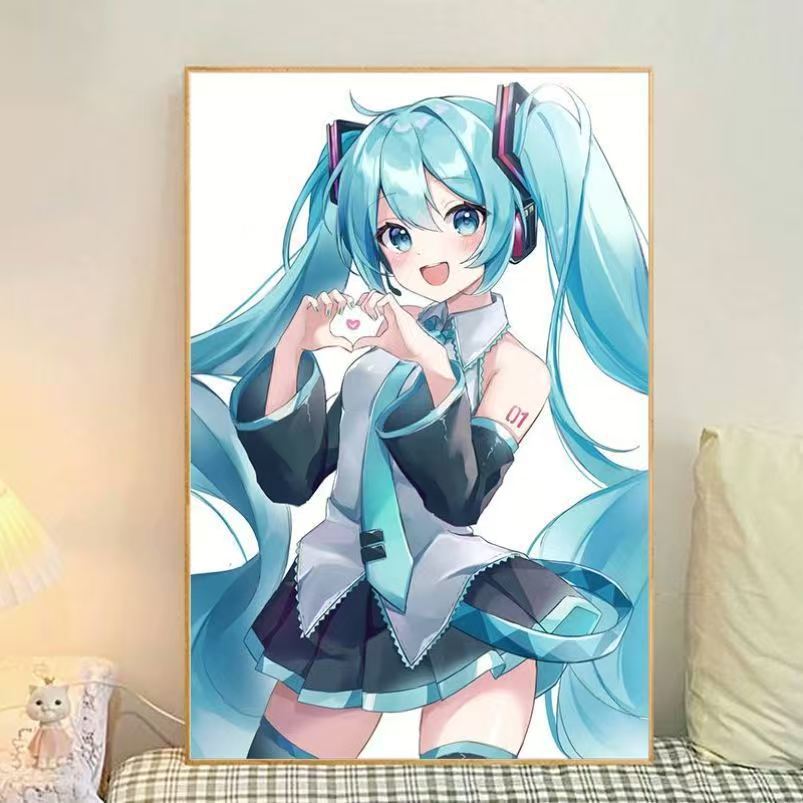 Anime-Themen Illustrierte Leinwand Kunstdruck Brehn