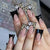 Stiletto Glitter-beschichtete Press-On Nägel Brehn