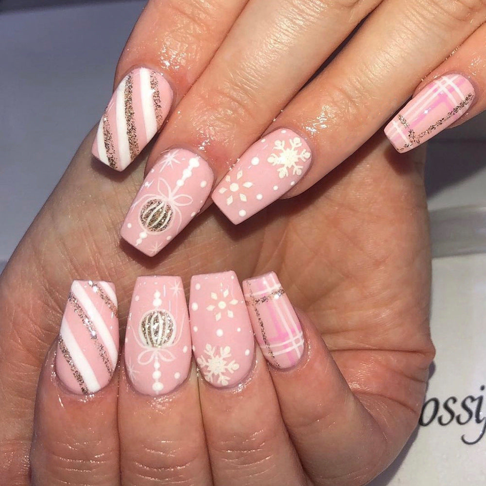 Festliches Themen-Press-On-Nail-Art-Set Brehn