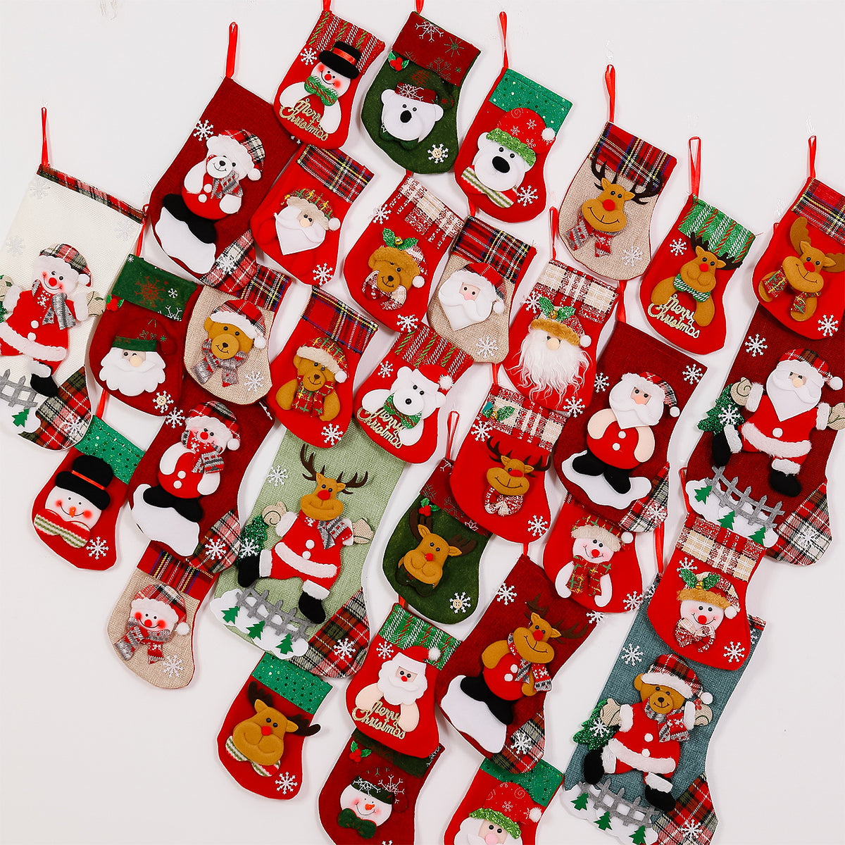 Festlicher Weihnachtsstrumpf mit Rentier-Motiv Brehn