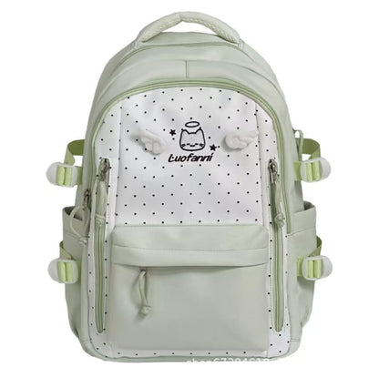 Verspielter gepunkteter Mehrfach-Taschen Rucksack Brehn