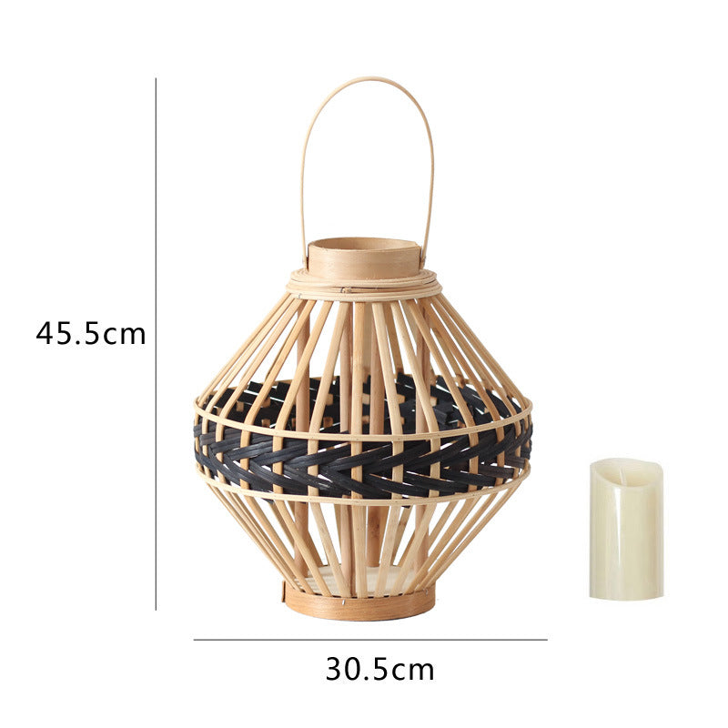 Dekorative Rattan-Laterne Brehn