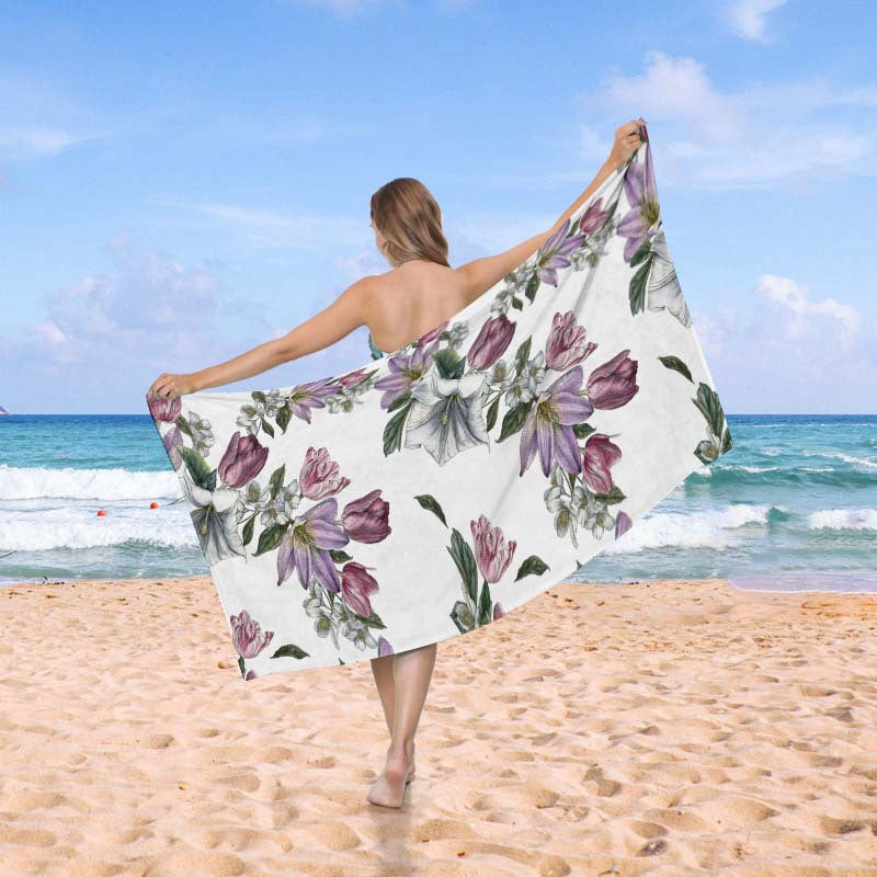 Strandtuch im kreativen Wellenmuster Brehn