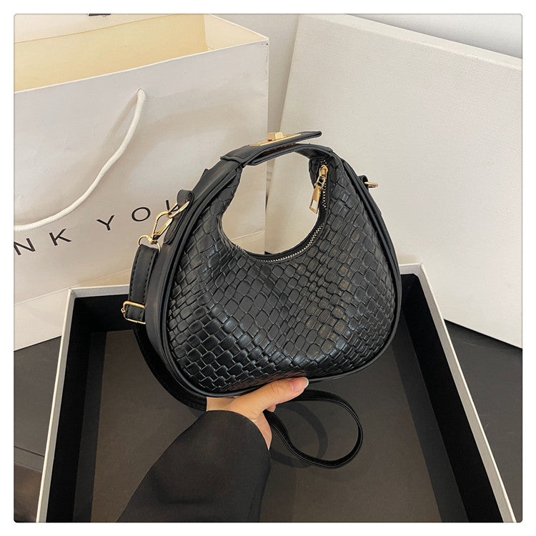 WoTextured Leder Hobo Tasche Brehn