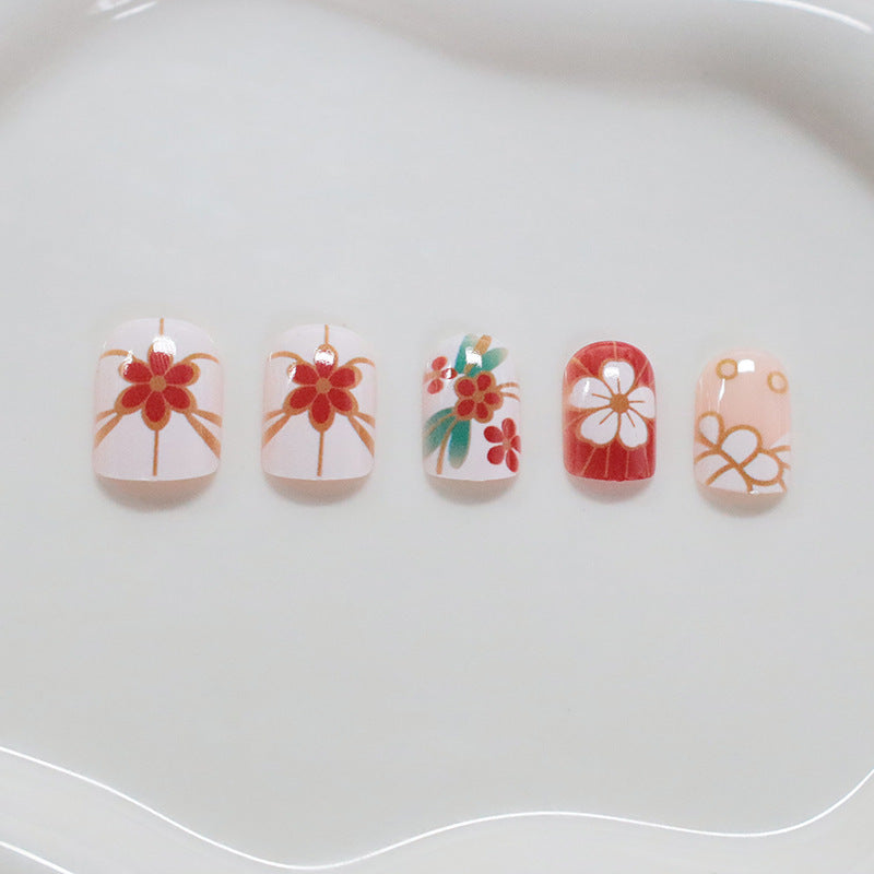 Blumenmuster Nagelkunst Brehn