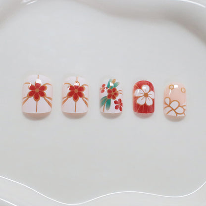 Blumenmuster Nagelkunst Brehn